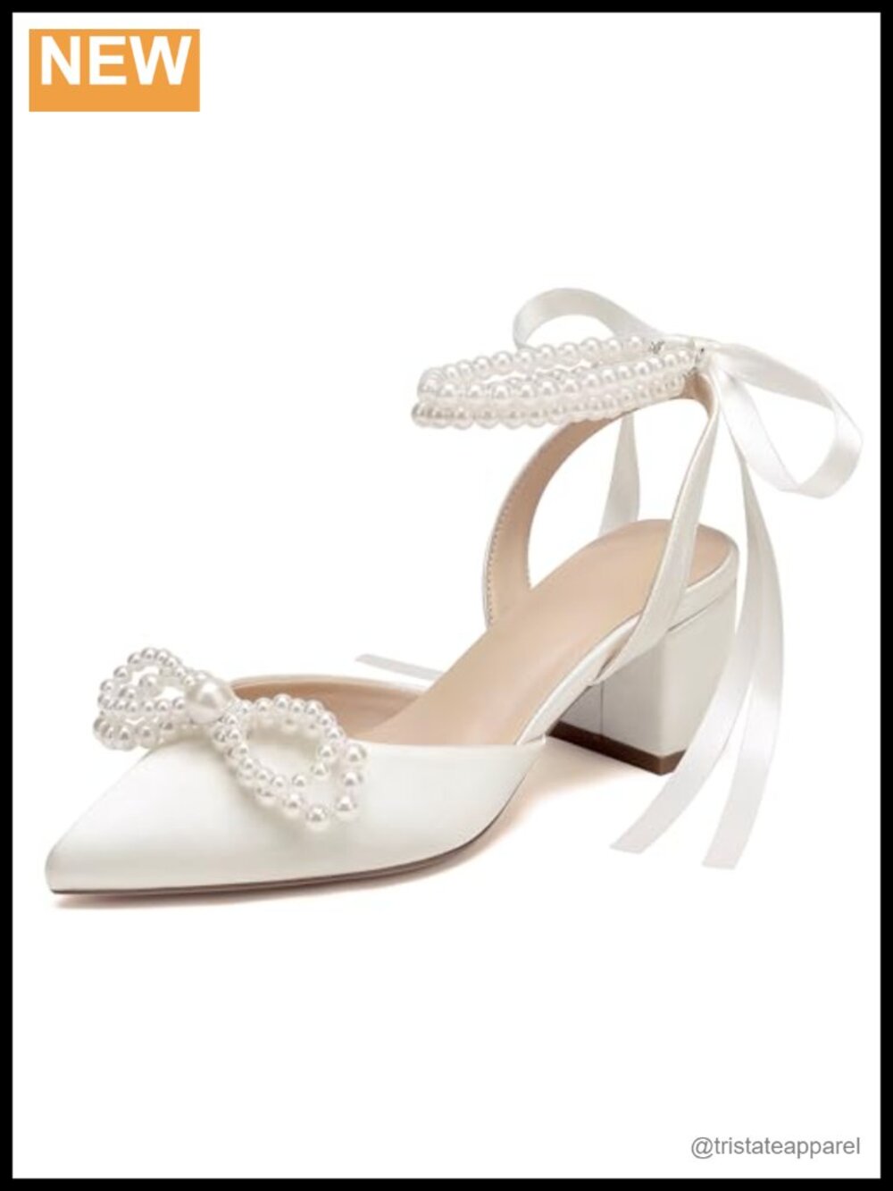 Satin Pearl Embellished Ankle Strap Heeled Sandals